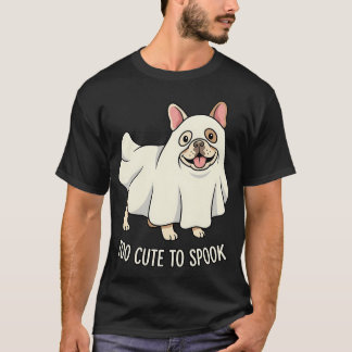 Zu süß, um Französische Bulldogge-Geister-Cartoon- T-Shirt