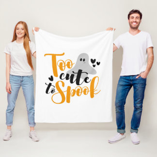Zu süß, um Geister zu erschrecken Halloween lustig Fleecedecke