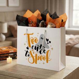 Zu süß, um Geister zu erschrecken Halloween lustig Große Geschenktüte