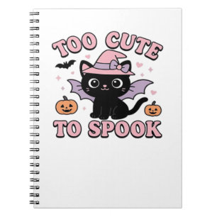 Zu süß zum Erschrecken – Halloween-Katzen-Klassike Notizblock