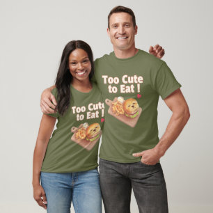 Zu süß zum Essen: Lächelnde Bichon Burger Kunst T-Shirt