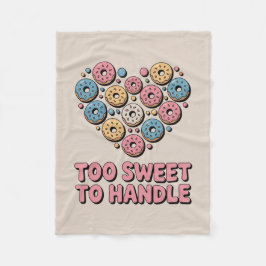 Zu süß zum Handhaben | Donut Kids Fleecedecke
