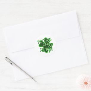 Zu süß zum Kneifen St. Patrick's Day Runder Aufkleber