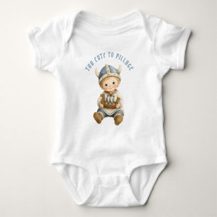 Zu süß zum Plündern Wikingerbaby Baby Strampler