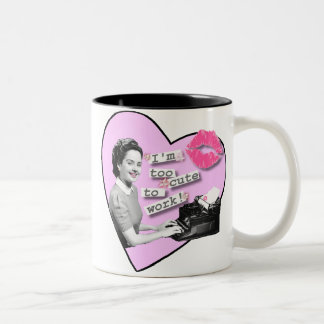 Zu süß! zweifarbige tasse