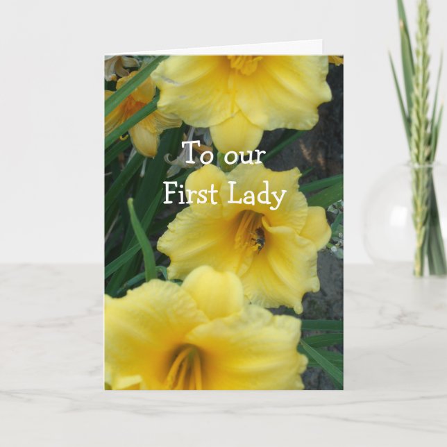 Zu unserem First Lady Karte (Vorderseite)