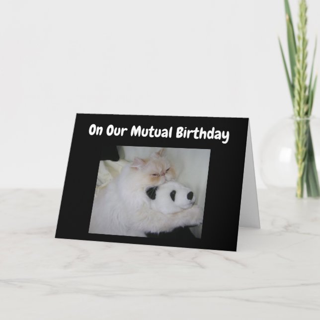 ZU UNSEREM ***GEGENSEITIGEN GEBURTSTAG*** SPASS KARTE (Vorderseite)