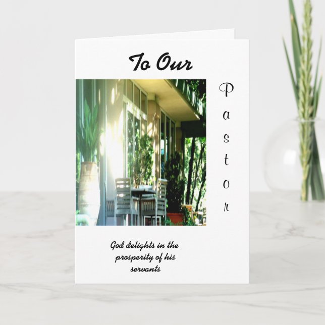 zu unserem Pfarrer Dankeskarte (Vorderseite)