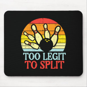 Zu verblassen, um Bowling-Team Retro Bowler Women  Mousepad