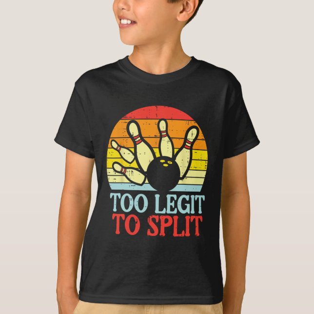 Zu verblassen, um Bowling-Team Retro Bowler Women  T-Shirt (Vorderseite)