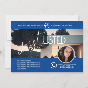 Zu Verkaufen Haus Inserat Foto Geschäfts-Flyer Dankeskarte