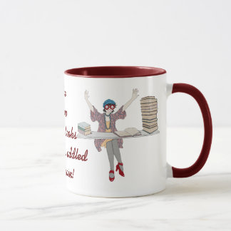 Zu vernarrt in Bücher Tasse