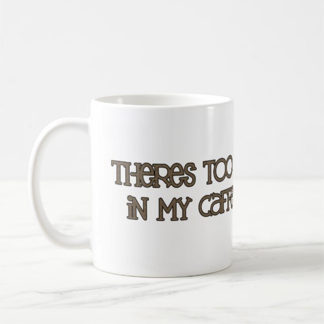 zu viel Blut Kaffeetasse (Links)