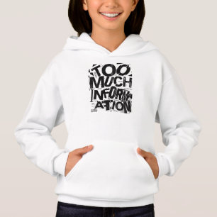 ZU VIEL INFORMATION Brutalistische Typografie St Hoodie