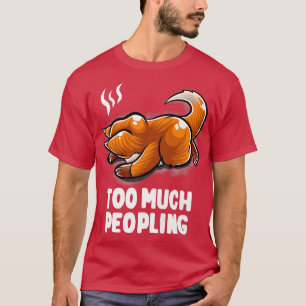 Zu viel Nerd schlafen Nerd für Introvertierte T-Shirt