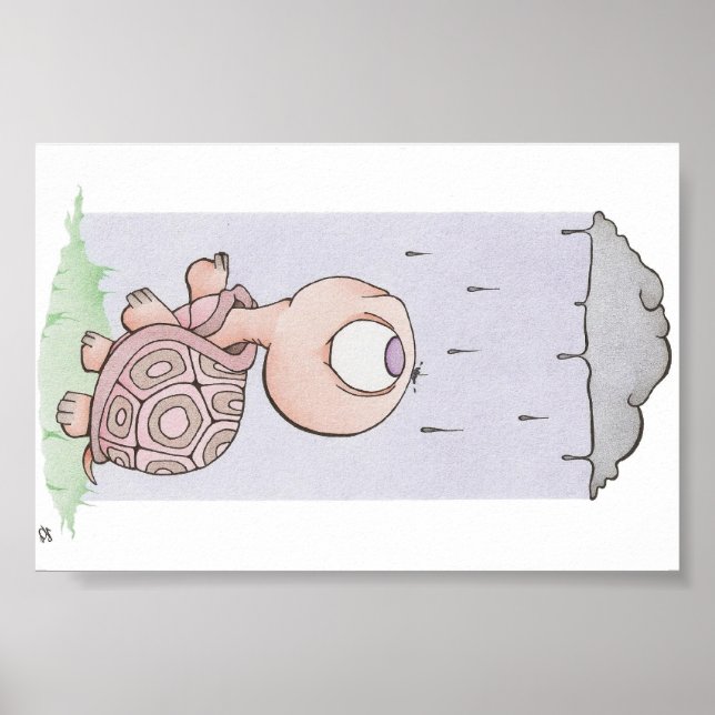 zu viel Regen Poster (Vorne)