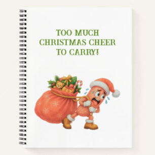 Zu viel Weihnachtsstimmung zum Tragen! Salami Notizbuch