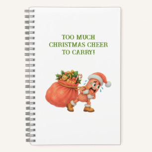 Zu viel Weihnachtsstimmung zum Tragen! Salami Notizbuch