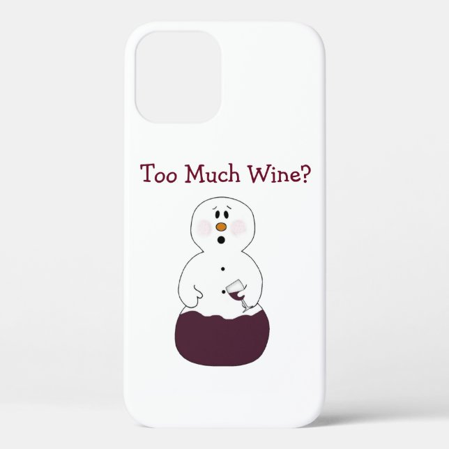 Zu viel Wein Case-Mate iPhone Hülle (Rückseite)
