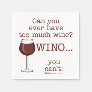 Zu viel Wein? WINO Serviette