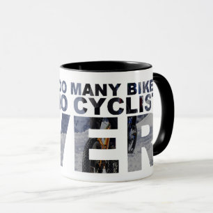 Zu viele Fahrräder sagten kein Radfahrer-überhau Tasse