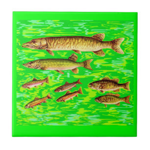 zu viele Fische im Meer Fliese
