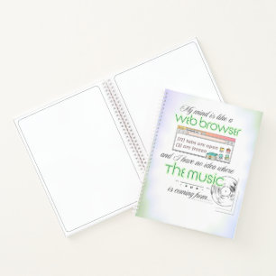Zu viele Gedanken - Spiral-Notebook Notizbuch