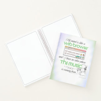 Zu viele Gedanken - Spiral-Notebook Notizbuch