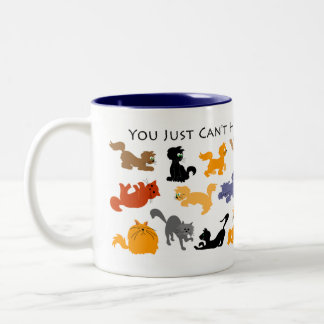 Zu viele Katzen-Tasse Zweifarbige Tasse