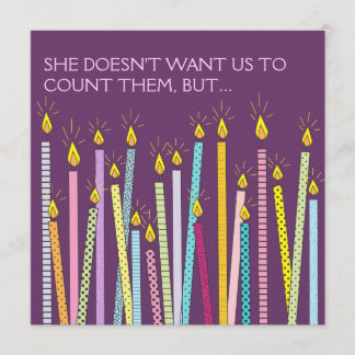 Zu viele Kerzen! Einladung zur Geburtstagspartei