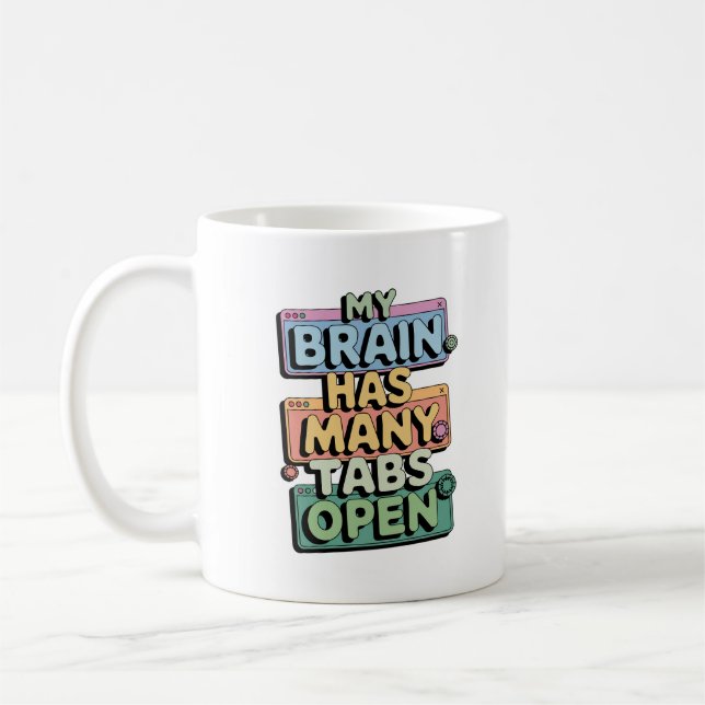 Zu viele Tabs geöffnet Kaffeetasse (Links)