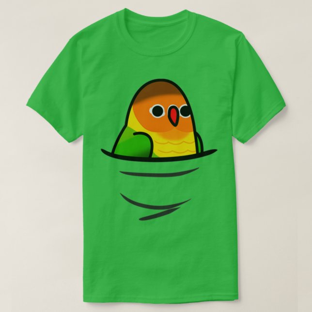 Zu viele Vogelarten Fischers Lovebird T-Shirt (Design vorne)