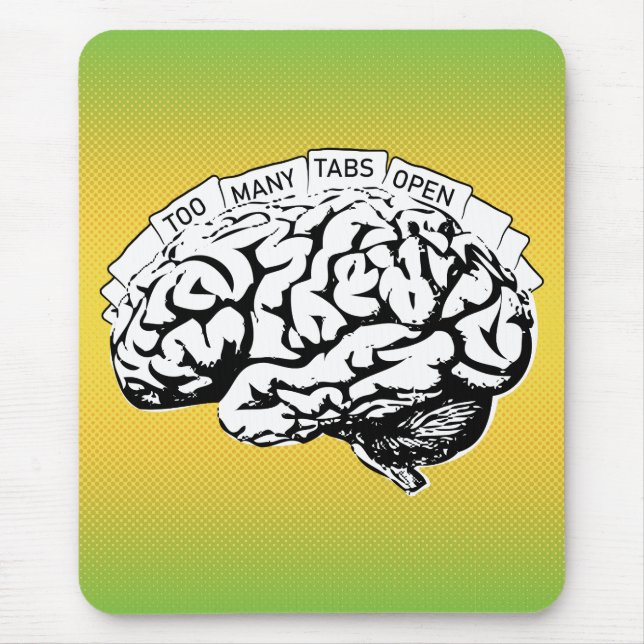 Zu viele Vorsprünge öffnen Gehirn Mousepad (Vorne)