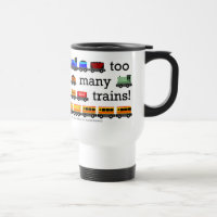 Zu viele Zug-Reise-Tasse