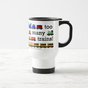 Zu viele Zug-Reise-Tasse Reisebecher