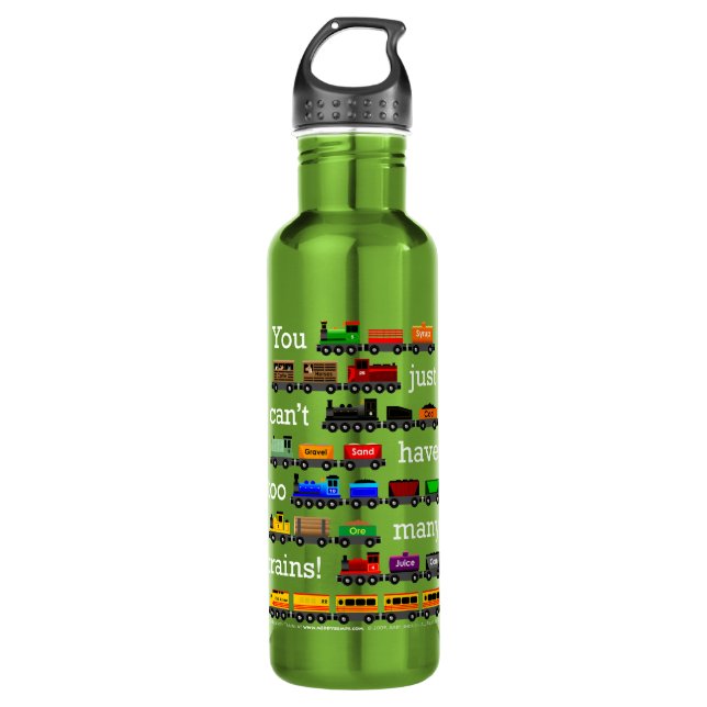 Zu viele Züge Edelstahlflasche (Vorderseite)