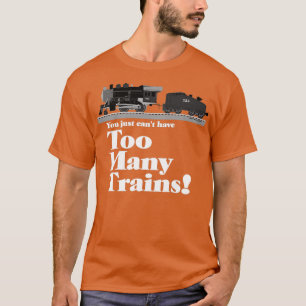 Zu viele Züge Weißbriefe T-Shirt