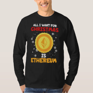 Zu Weihnachten gewollt ist Ethereum XRP Crypto Coi T-Shirt