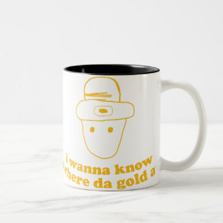 zu wissen ich will, um wo DA-Gold an Zweifarbige Tasse