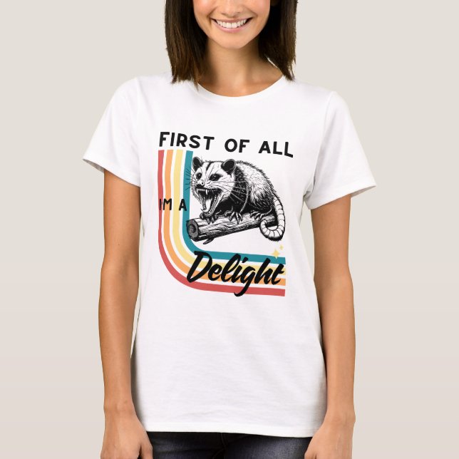 Zuallererst bin ich eine Freude | Tierliebhaber T-Shirt (Vorderseite)