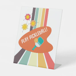 Zubehör für Pickleball-Design-Paddel Mitte des Jah Sockelschild