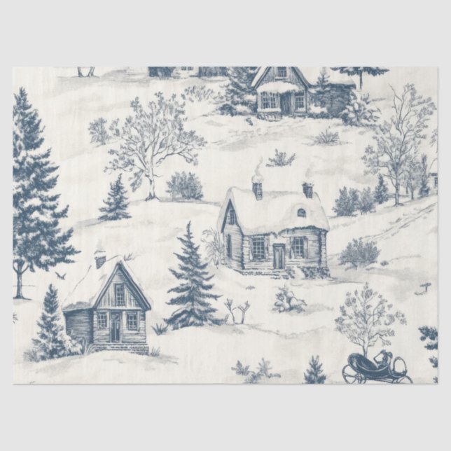Zubehör für Weihnachtsbaummuster Seidenpapier (Vorderseite)