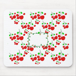 Zubehör mit anpassbarem roten Kirschenmuster LeahG Mousepad