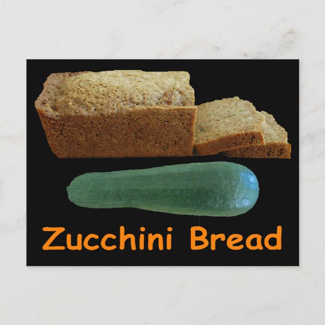 Zucchini Brot Postkarte (Vorderseite)