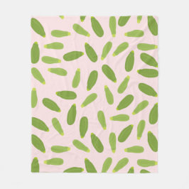 Zucchini Courgette Summer Squash Muster Fleecedecke