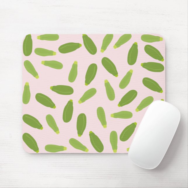 Zucchini Courgette Summer Squash Muster Mousepad (Mit Mouse)