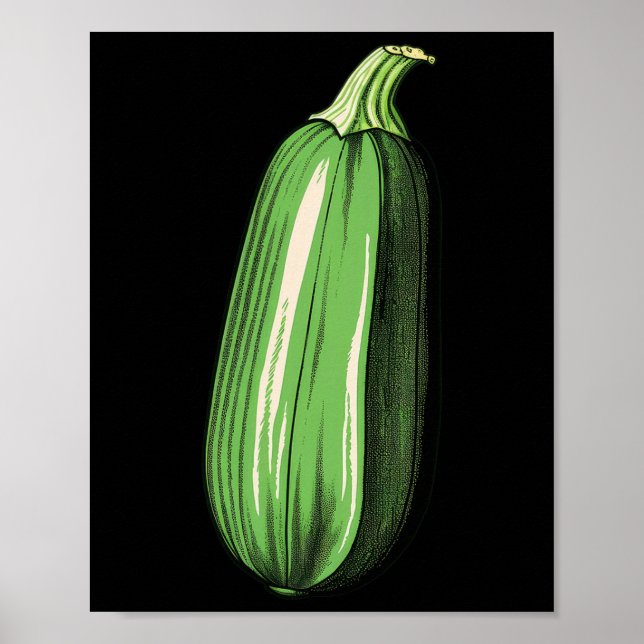 Zucchini Lazy Easy Funny Matching Halloween Costum Poster (Vorne)