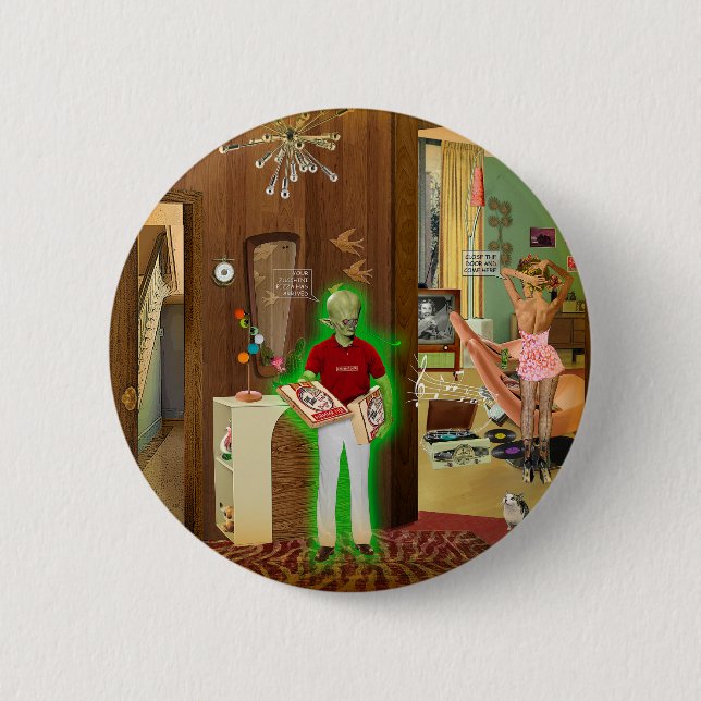 Zucchini Pizza Button (Vorderseite)