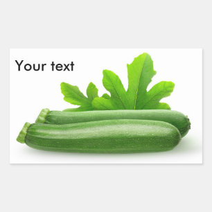 Zucchini Rechteckiger Aufkleber