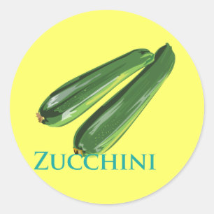 Zucchini Squash Runder Aufkleber